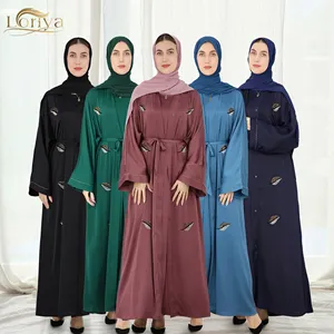 Loriya 2023 New Collection Fashion Islamic Clothing Abaya Muslim Women Cardigan Kimono Modest Abaya