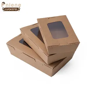 חבילת יצירה חד פעמית נייר ערכות כלי אוכל בנטו קופסת אוכל מחיר תחרותי קופסת עוגת נייר קרפט