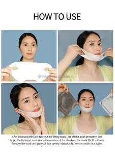 Máscara Facial Coreana LIJIN Más Vendida, Reductora de Doble Mentón, Parches de Colágeno de Cristal para Adelgazar y Levantar el Rostro - Product Image 6