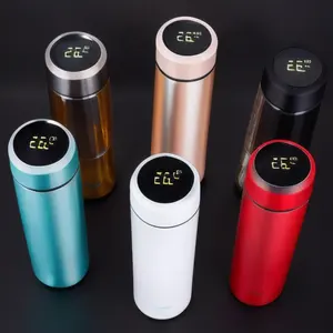 3 in 1 Kaffeetasse Smart Thermos Vakuum flaschen 24 Stunden Wasser kalt und heiß halten Sublimation temperatur anzeige Wasser flasche