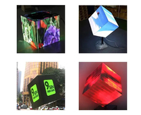 Schermo LED Esterno Personalizzato P3.91 ad Alta Risoluzione, Pannelli LED a Cubo a Colori per Animazione