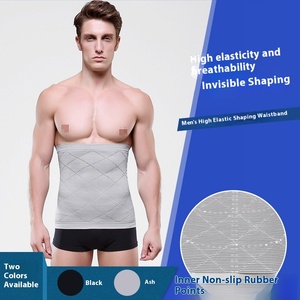 Cintura <span class=keywords><strong>da</strong></span> <span class=keywords><strong>uomo</strong></span> in maglia traspirante con cintura in vita NY014 modellante del corpo per tenuta di tenuta del ventre - Product Image 2