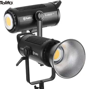 Tolifo 350W pencahayaan Studio X-350S Lite siang hari 5600K APP linklite COB LED lampu Video untuk Film fotografi produksi