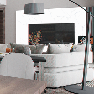 Baltoro F204 Losa de cuarzo artificial moderna 90-95% Cristales de cuarzo natural triturado Resinas Pigmentos Aditivos para superficie de hotel - Product Image 5