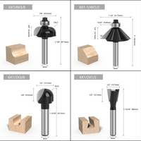 LAVIE 6mm Shank 12pcs Mata Bor Tungsten Carbide untuk Pengerjaan Kayu
