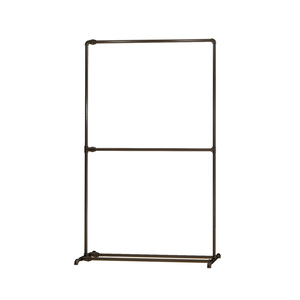 Perchero Industrial de Tubos, Perchero de Tubos Negro Vintage Independiente, Organizador para Colgar Ropa, Exhibición para Minoristas - Product Image 1