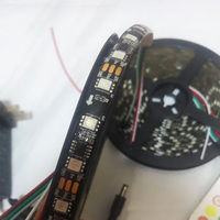 5050 RGB WS2811 Адресуемая Светодиодная лента IP65 настольный декор для спальни с музыкой и пультом для подарков на день рождения