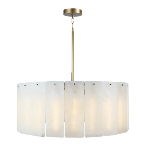 โคมไฟระย้าทองแดงสั่งทำพิเศษสำหรับโรงงาน  รูปทรงกลมและสี่เหลี่ยม  ตกแต่งอย่างมืออาชีพ  เหมาะสำหรับร้านอาหารหรูหรา  โคมไฟระย้าอะลาบาสเตอร์สุดหรู - Product Image 2