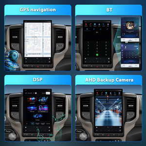 Autoradio intelligent Android 13 12,95 pouces avec DSP, GPS, navigation, Bluetooth, WiFi, CarPlay et écran tactile HD pour Dodge Ram 2019 à <span class=keywords><strong>2023</strong></span> - Product Image 3