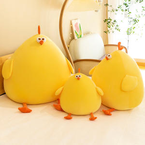Muñeca de pollito amarillo, juguete de peluche de Animal de pollo suave y graso, almohada elástica, juguete para bebé, cumpleaños - Product Image 2