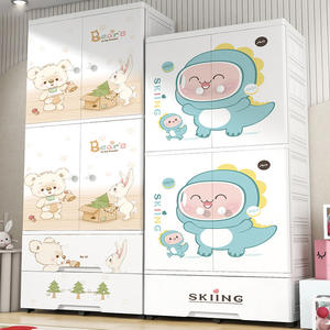 <span class=keywords><strong>ตู้</strong></span>เก็บเสื้อผ้าเด็ก <span class=keywords><strong>ลาย</strong></span><span class=keywords><strong>การ์ตูน</strong></span> <span class=keywords><strong>ตู้</strong></span><span class=keywords><strong>ลิ้นชัก</strong></span>เก็บของพลาสติก <span class=keywords><strong>ตู้</strong></span>เสื้อผ้าสำหรับห้องนั่งเล่น - Product Image 2