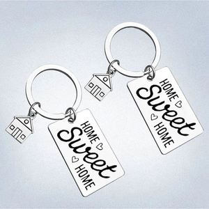 Sweet First House Chaînes Famille Cadeaux Couples Porte-clés Nouvelle Maison <span class=keywords><strong>Immobilier</strong></span> Porte-clés - Product Image 3