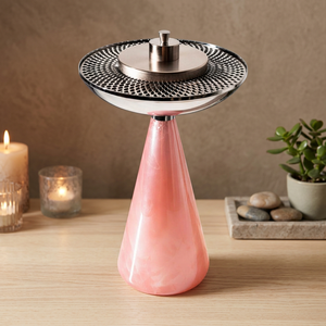 Luxury Stainless Steel Bakhoor Incense Burner <b>Decorative</b> Resin Base Oud Incense Meditation Prayer Wellness Aromatic <b>Summer</b> - Product Image 3