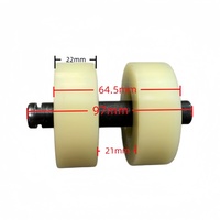 2 # Accessoires pour Enrouleur de Palettes : Rouleau Inférieur en Nylon Durable pour Machine à Film Étirable