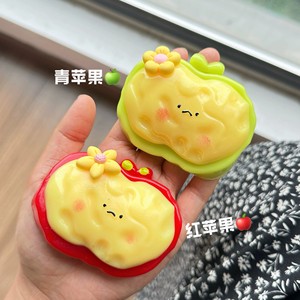 CHENXI Adorable Juguete Antiestrés de Manzana Pequeña, Nuevo Diseño, Juguetes Blandos de TPR, Regalo Creativo para Niños - Product Image 5