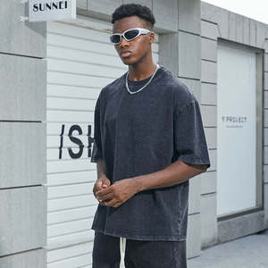 เสื้อยืดผ้าฝ้าย100% แขนสั้นโอเวอร์ไซส์สำหรับผู้ชายเสื้อโอเวอร์ไซส์ผ้าฝ้ายพิมพ์ลาย - Product Image 2