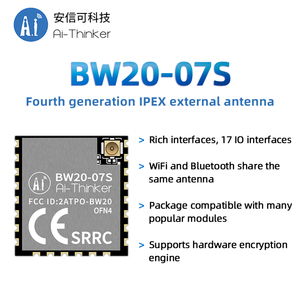 Module Wi-Fi double bande + BLE 5.0 Ai-Thinker BW20-07S, MCU double cœur, quatre générations, antenne externe - Product Image 3