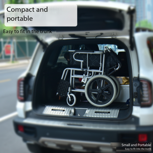 Silla de ruedas plegable de acero para adultos de 24 pulgadas, multifuncional, ligera, para rehabilitación de pacientes discapacitados, plegable de 24 pulgadas - Product Image 1