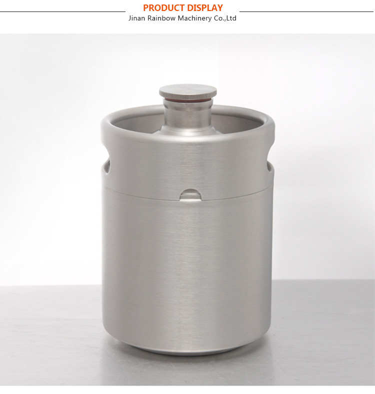 Vendita calda acciaio inossidabile birra fatta in casa singola parete 5 litri birra 5L barile Mini barile in vendita