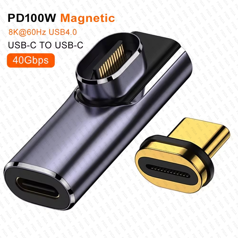 อะแดปเตอร์แม่เหล็ก5 Type-C พร้อมชุบทองแบบงอ