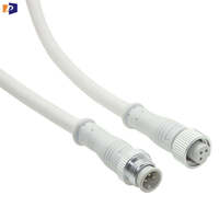 Connecteur circulaire M12 3 broches mâle femelle Prise Câble électrique étanche Câble d'alimentation