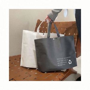 Wholesale Customized Personalized Custom Logo Reusable <b>Folding</b> Non-Woven Environmentally Tote <b>Bag</b> Shopping for Women - Product Image 1
