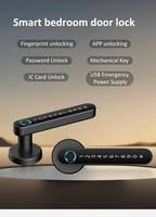 Cerraduras Inteligentes Digitales de Calidad para Puertas de Madera, Cerradura con Huella Dactilar, Impermeable, para Exteriores, Desbloqueo Remoto Tuya BLE, Cerraduras Inteligentes