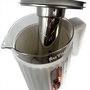 <span class=keywords><strong>Prix</strong></span> d'usine 1500W Théière multifonctionnelle en verre blanc avec élément filtrant pour la santé, utilisation en cuisine et à la maison - Product Image 4