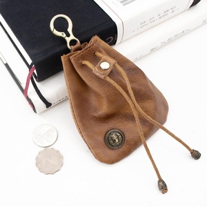 Men's Medieval <b>Leather</b> Drawstring Coin Pouch Wallet Women's Change Purse with Credit Card Holder Costume Props - Product Image 3