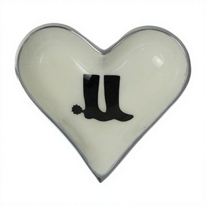 Cuenco de corazón de Metal, tuercas, caramelos, servicio de Chocolate, plato esmaltado, cuencos, artesanías, frutas de Metal, tuercas, cuenco para galletas y bandeja, precio barato - Product Image 1