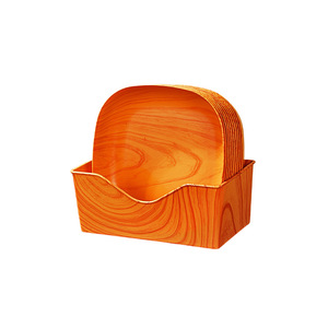 Plato de Plástico PE con Diseño de Hueso y Textura de Madera para Almacenamiento en Cocina, Ideal para Aperitivos, Semillas de Girasol, Frutos Secos y Huesos - Product Image 2