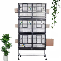 Grande Cage Volière Modulable en Métal sur Mesure pour Élevage d'Oiseaux, Perroquets, Perruches et Canaris