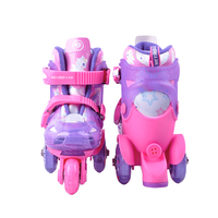 METROLLER Chaussures de patins clignotants pour enfants Patins à roulettes populaires d'extérieur avec roues en PU de taille réglable pour enfants