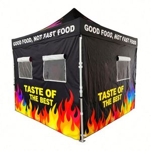 Pop Tent Custom Thermal Transfer Printed Logo Print Gazebo Durable Aluminum Alloy <b>Frame</b> UV Resistant Oxford Fabric - Product Image 1