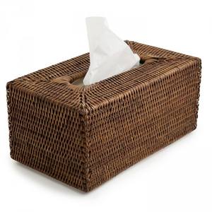 Boîte à mouchoirs rectangulaire en rotin, best-seller, boîte à mouchoirs en rotin personnalisée pour la cuisine et le salon - Product Image 1