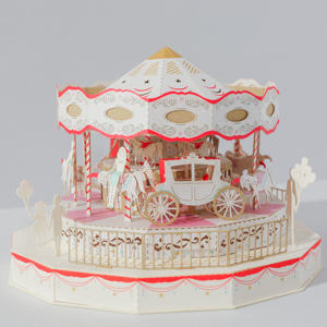 Carrusel de Papel DIY Elegante, Juguete Educativo para Niños y Adultos, Ecológico, Seguro y Duradero - Product Image 3