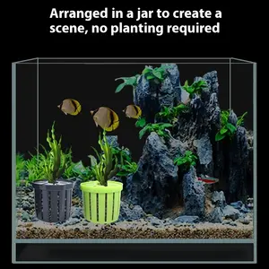 Aquariumplantmand Met Milieuvriendelijke Potten Voor Moderne Aquariumaccessoires Plastic Bulkgroothandel - Product Image 4