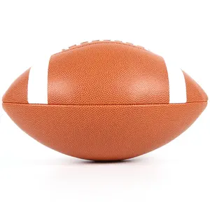 Ballon de rugby à logo imprimé personnalisé d'usine Ballon de rugby de football américain OEM