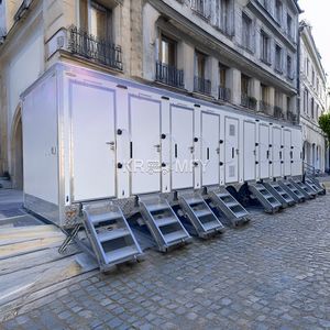 Nouveau Design Mobile Avec 8 Salles De Bains Cabine Standard Camping Caravane Portable Salle De Bains Toilette Compatible ADA Toilettes Remorque - Product Image 4