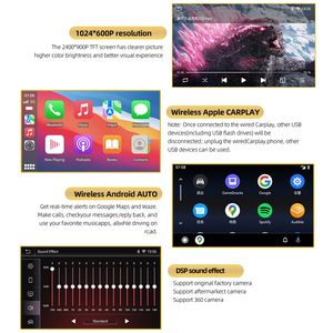 Pantalla de 7 Pulgadas para Audi A6 C6 4F 2006-2012, Sistema MMI Linux, CarPlay Inalámbrico, Android Auto, Conexión Plug&Play, Arranque en 5 Segundos, Sin Cortes de Cables, DSP de Fábrica - Product Image 4