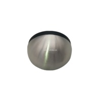 Bouchon de porte en verre en caoutchouc noir en acier inoxydable de haute qualité sous le bouchon de projet de porte