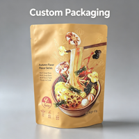 Sachet Doypack Personnalisé Imprimé en Héliogravure BOPP/AL/PE Qualité Alimentaire avec Fermeture Éclair pour Nouilles Épicées Instantanées et Vermicelles Hot Pot
