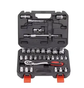 Set di utensili manuali a cricchetto per chiavi a bussola professionali da 32 pezzi di vendita calda KAFUWELL