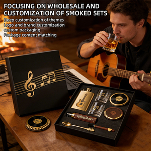 <strong>Whisky</strong> Cocktail Smoker Kit Elegant Wooden Gift Set for Bar Fans - Product Image 3