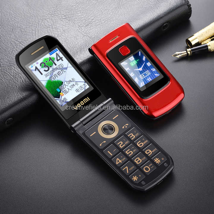Hot Selling Q3 Car Holder Wireless Guangzhou K21 Button Bored Cat Flip Feature Phone with Camera