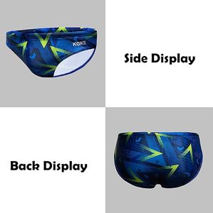 Tùy chỉnh in Clo kháng kgke của nam giới Nylon Spandex Polyester bơi tóm tắt áo tắm bơi Quần bơi - Product Image 2