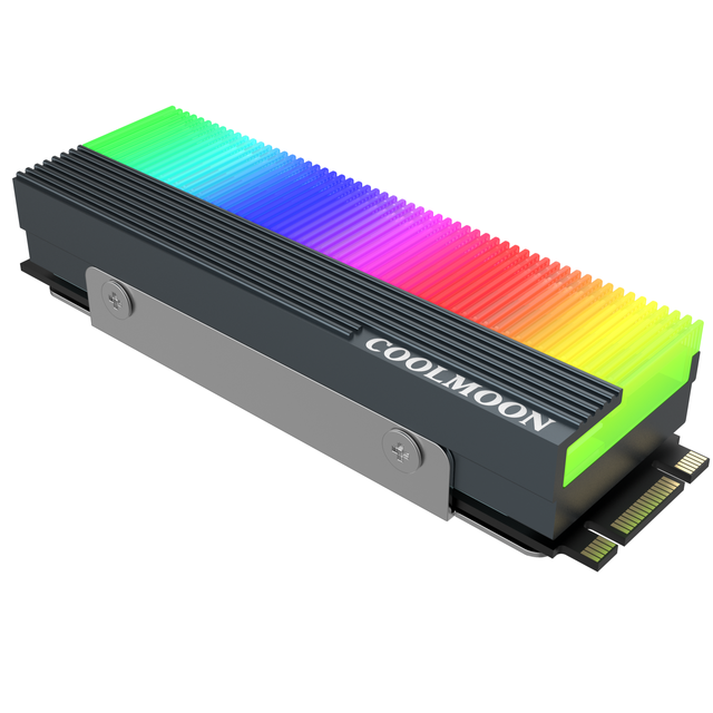 M.2 ARGB SSD Heatsink Cooler 2280 ARGB M.2 ARG Heatsink Cooler 2280 ARGB SSD Hard Disk Radiator Heat Dissipation Pad