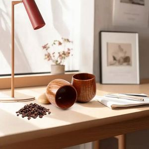 Wood Eco-friendly Coffee <b>Mug</b> with Tea <b>Infuser</b> Back to School Asian Zen Style 101-200ml Capacity - Product Image 4