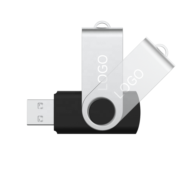 New Stable Performance Swivel USB 2.0 Flash Drive Custom Logo 128GB 2-Year Warranty Multicolor Metal+Plastic 4-16MB/s