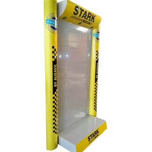 Estantes de exhibición de herramientas eléctricas de hardware de metal con accesorios de soporte de tablero de clavijas, acabado de capa de polvo de iluminación LED para supermercados - Product Image 4